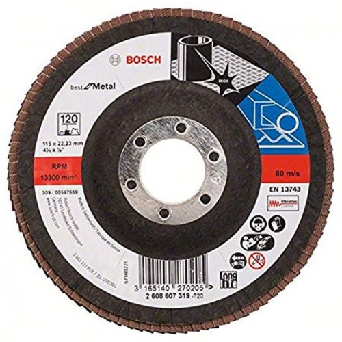 BOSCH Best for Metal Lamelový brúsny kotúč X571, 115x22,23mm, 120, 2608607319