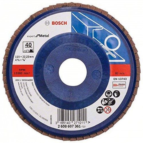 BOSCH Expert for Metal Lamelový brúsny kotúč X551, 115x 22,23mm, G40, 2608607361
