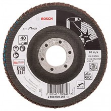 BOSCH Best for Inox Lamelový brúsny kotúč X581, 115x22,23mm, 40 2608608263