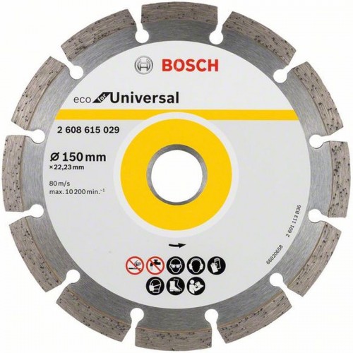 BOSCH ECO For Universal Diamantový deliaci kotúč 150x22.23x2.1x7 mm 10ks 2608615042