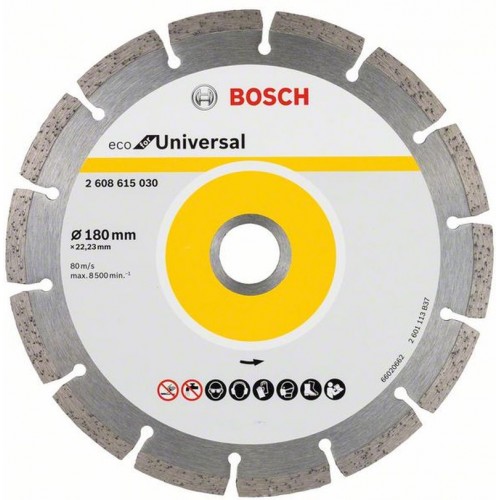 BOSCH ECO For Universal Diamantový deliaci kotúč 180x22.23x2.2x7 mm 10ks 2608615043