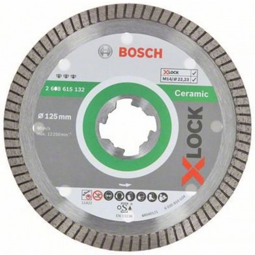 BOSCH X-LOCK Best for Ceramic Diamantový rezný kotúč, 125 x 22,23 x 1,4 x 7 mm 2608615132