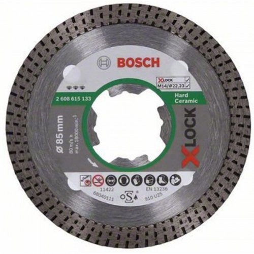 BOSCH X-LOCK Best for Hard Ceramic Diamantový rezný kotúč, 85 × 22,23 × 1,4 × 7 2608615133