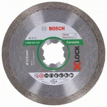 BOSCH Standard for Ceramic systému X-LOCK, Diamantový rezný kotúč, 115 mm 2608615137