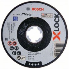BOSCH X-LOCK Expert for Inox+Metal Plochý rezný kotúč, 125 × 1 × 22,23mm 2608619264