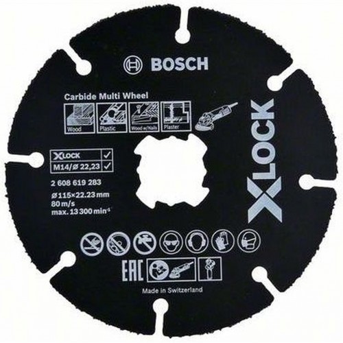 Bosch X-LOCK Carbide Multi Wheel Viacúčelový rezný kotúč systému 115mm 2608619283