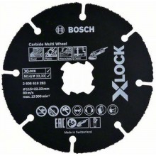 BOSCH X-LOCK CMW Rezací kotúč, 115x22,23x1mm, 10ks 2608619368