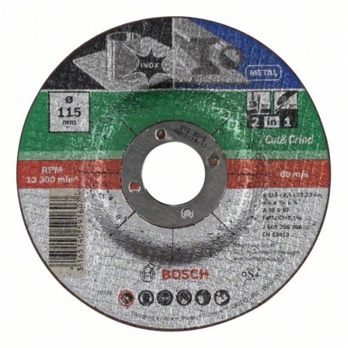 BOSCH Rezný kotúč 2 v 1, 115x2,5 mm 2609256308