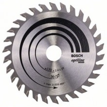 BOSCH Pílový kotúč Optiline Wood, 130x2,4 / 1,4 mm 2608640583