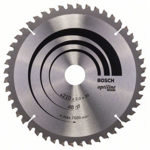 BOSCH Pílový kotúč Optiline Wood, 210x2,0 / 1,4 mm 2608640430