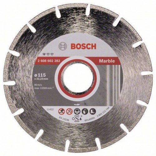 BOSCH Diamantový rezací kotúč Standard for Marble, 115 mm 2608602282