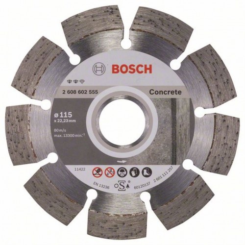 BOSCH Diamantový deliaci kotúč Expert for Concrete, 115 mm 2608602555 BOSCH Diamantový deliaci kotúč Expert for Concrete, 115 mm 2608602555