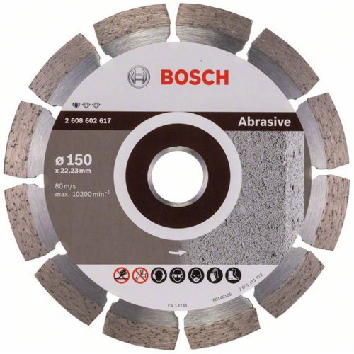 BOSCH Diamantový rezací kotúč Standard for Abrasive, 150mm 2608602617