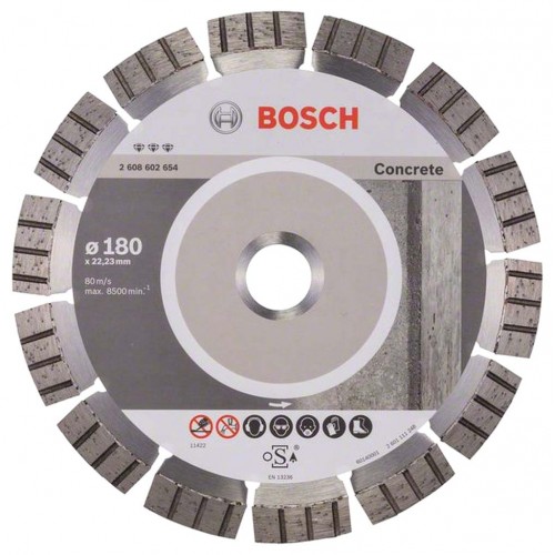 BOSCH Diamantový deliaci kotúč Best for Concrete, 180 mm 2608602654