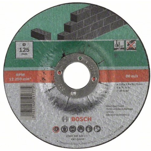 BOSCH Deliaci kotúč lomený 125x2,5 mm, kameň 2609256325