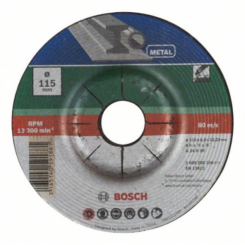 BOSCH Hrubovací kotúč lomený 115x6 mm, kov 2609256336