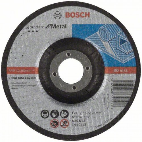 BOSCH Dělicí kotouč profilovaný Standard pro kov, 125 mm 2608603160