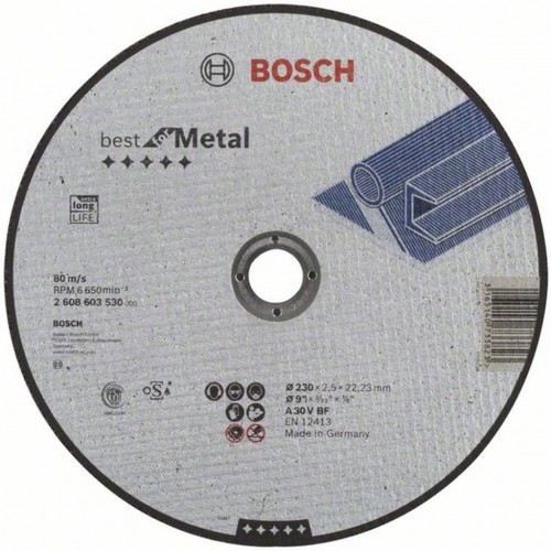 BOSCH Deliaci kotúč rovný Best for Metal, 230x2,5 mm 2608603530