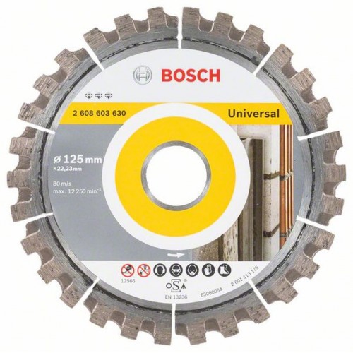 BOSCH Diamantový deliaci kotúč Best for Universal, 125 mm 2608603630 BOSCH Diamantový deliaci kotúč Best for Universal, 125 mm 2608603630