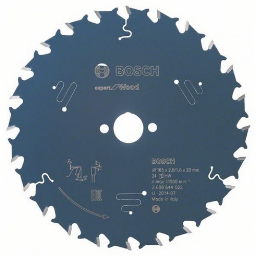 BOSCH Expert for Wood Pílový kotúč, 165 x 20 x 2,6 mm, 24 2608644022