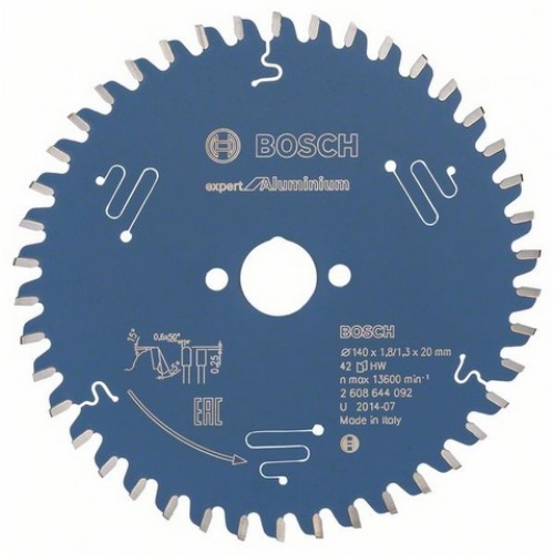 BOSCH Pílový kotúč Expert for Aluminium, 140x1,8/1,3 mm 2608644092