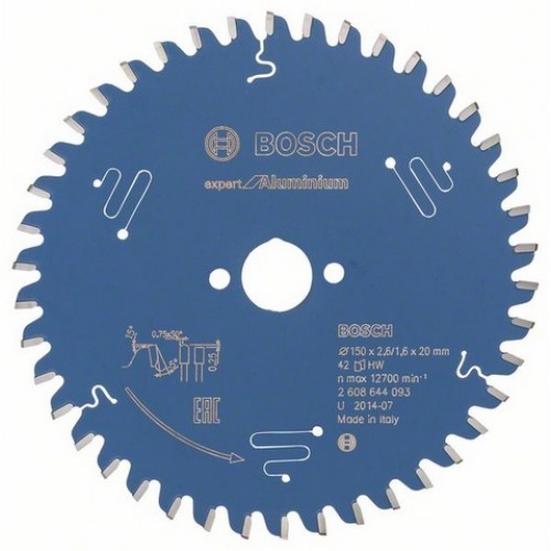 BOSCH Pílový kotúč Expert for Aluminium, 150x2,6/1,6 mm 2608644093