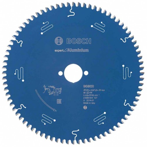 BOSCH Pílový kotúč Expert for Aluminium, 235x2,6/1,8 mm 2608644107