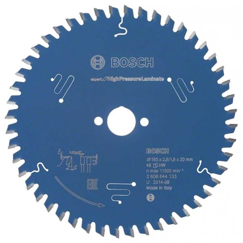 BOSCH Pílový kotúč Expert for High Pressure Laminate, 165x2,6mm, 2608644133