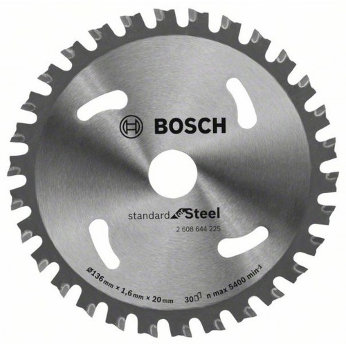 BOSCH Pílový kotúč do okružných píl Standard for Steel, 136x1,2 mm 2608644225