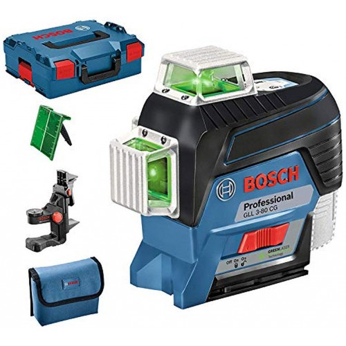 BOSCH GLL 3-80 CG Professional Krížový laser + BM1 + L-Boxx 0601063T03