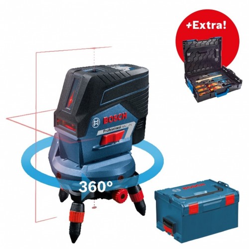 BOSCH GCL 2-50 C krížový laser + RM3 otočný držiak + L-BOXX 0.615.994.0KG