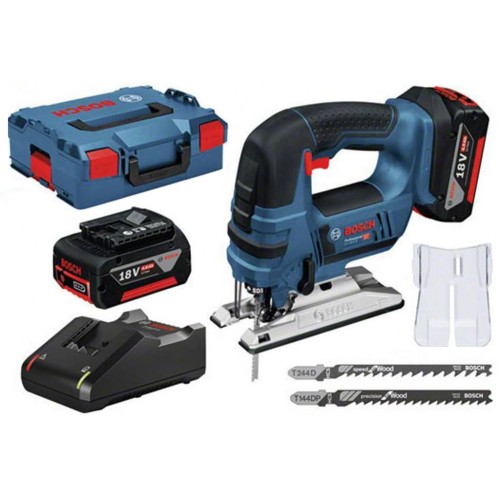 BOSCH GST 18 V-LI B Professional Akumulátorová priamočiara píla, 2x 4,0Ah 06015A6106