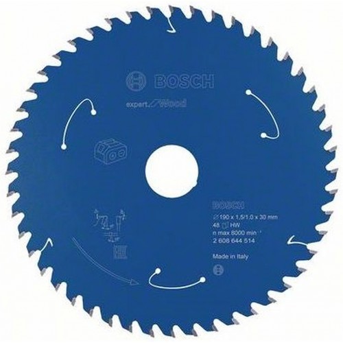 BOSCH Expert for Wood Pílový kotúč pre akumulátorové píly, 190×1,5/1×30 T48 2608644514