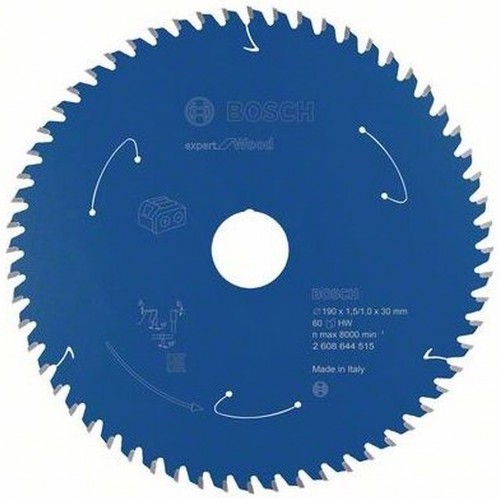 BOSCH Expert for Wood Pílový kotúč pre akumulátorové píly, 190×1,5/1×30 T60 2608644515