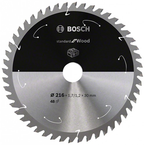 BOSCH Standard for Wood Pílový kotúč, 216 × 1,7 / 1,2 × 30 T48, 2608837723