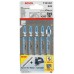 BOSCH Pílový plátok do priamočiarych píly T 121 GF, 5 ks 2608636696
