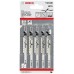 BOSCH Pílové listy do priamočiarej píly T 101 B, 100 mm, 5 ks 2608630030