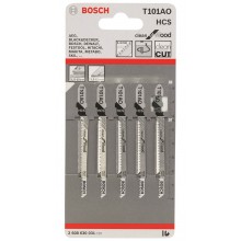 BOSCH Pílové list do priamočiarej píly T 101 AO, 83 mm, 5 ks, 2608630031