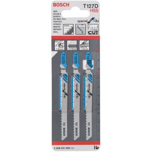 BOSCH Pílový plátok do priamočiare píly T 127 D 2608631508