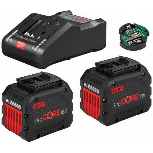 BOSCH Štartovacia sada 2 × ProCORE18V 12.0Ah + GAL 18V-160 C + GCY 42, 1600A016GY