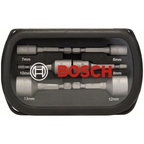 BOSCH Sada 6 maticových nástavcov (50 × 6, 7, 8, 10, 12, 13 mm) 2607017569