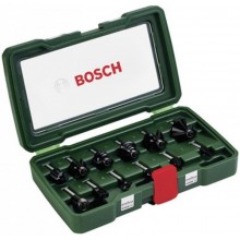 BOSCH súprava fréz- 8 mm stopka, 12 ks, 2607019466