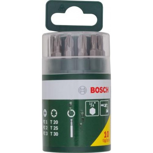 BOSCH 10dílná sada skrutkovacích bitov 2607019452 BOSCH 10dílná sada skrutkovacích bitov 2607019452