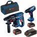BOSCH GSR 180-Li Aku vŕtací skrutkovač + GBH 180-Li Aku vŕtacie kladivo 06019F8102