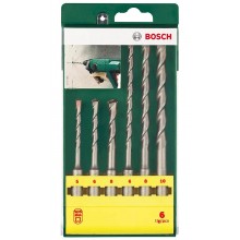 BOSCH 6-dielna sada vrtákov do kladív SDS-plus 2607019447