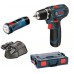 BOSCH GSR 12V-15 Vŕtacie skrutkovač + svietidlo GLI 12V-80, 0615990FZ9