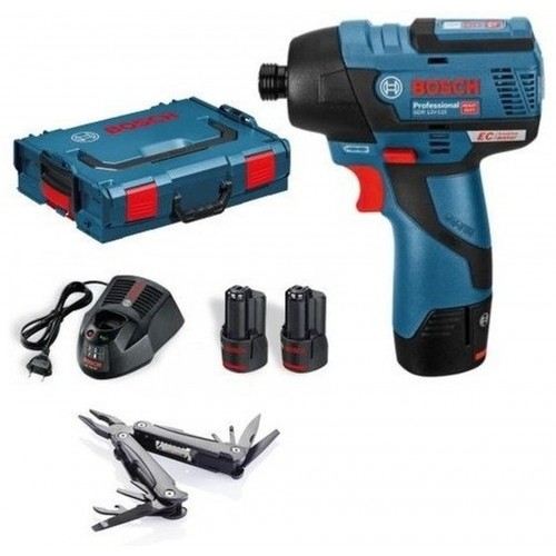 BOSCH GDR 12V-110 Akumulátorový rázový uťahovák + Náradie Swiss Peak 06019E0005