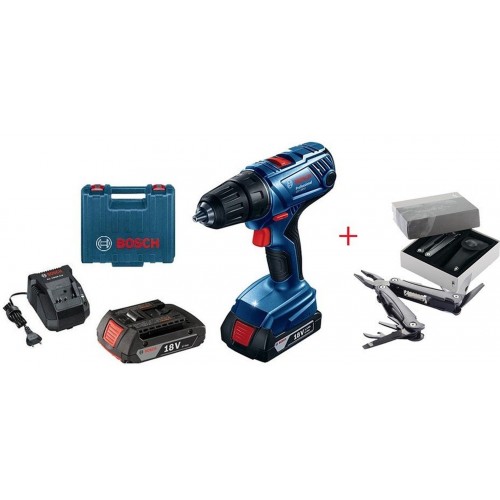 BOSCH GSR 180-LI Professional Aku vŕtací skrutkovač +Multifunkčné náradie Swiss 06019F8100