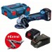 BOSCH GWS 18-125 V-LI + 2 × GBA 18V 4.0Ah + L-BOXX + Swiss Peak, 060193A30B