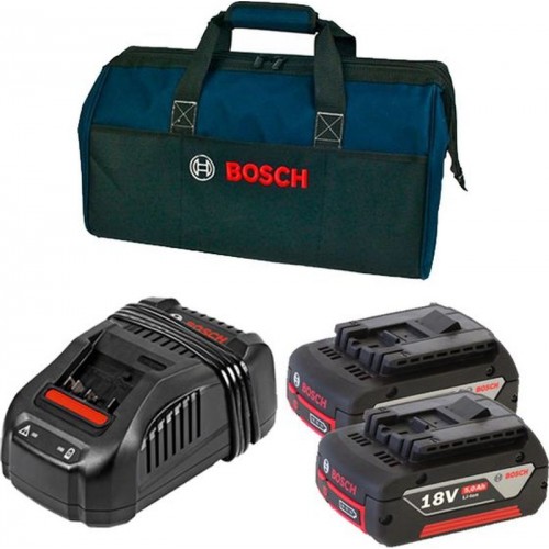 BOSCH Štartovacia sada 18V 2 x 5,0 Ah + Extra taška, 0615990J27